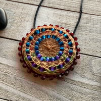 Image 1 of Woven Medallion - Antique Venetian Blue