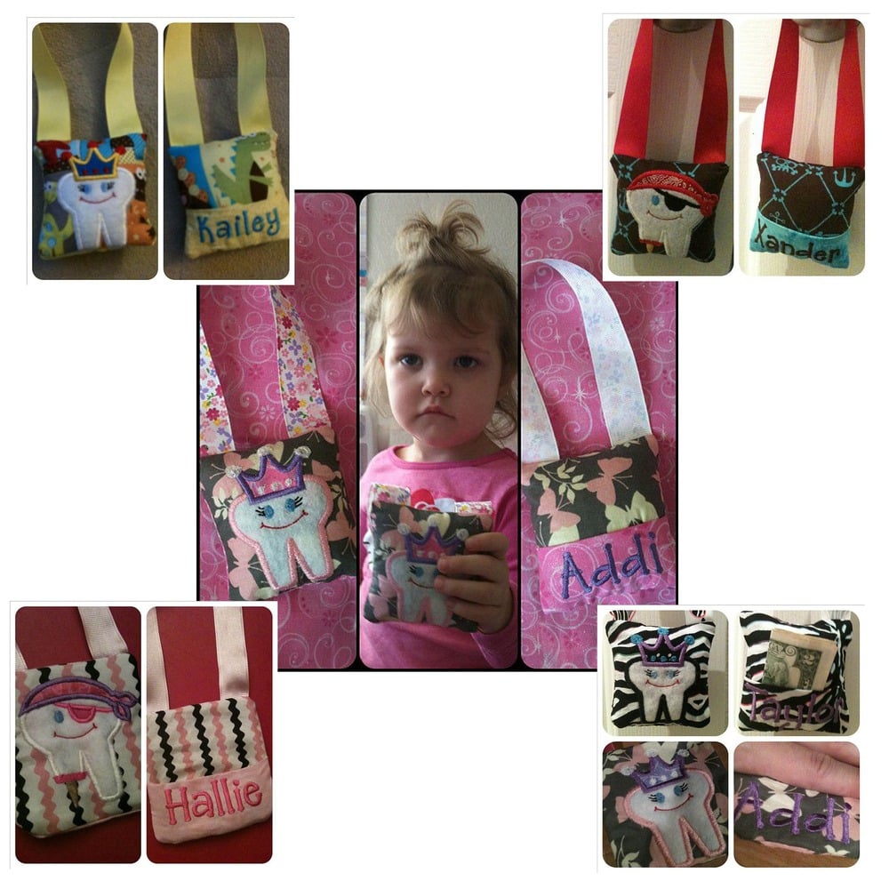 Image of Tooth Fairy Pillow- Pirate or Princess