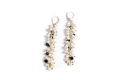 Image of Long Pearl and Spinel Earrings