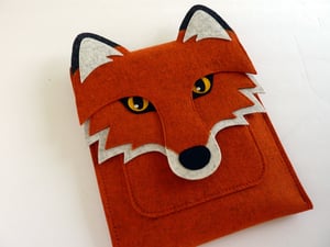 Image of Fox iPad case - iPad Pro, Air, 2, 3, 4, Mini - Felt bag