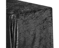 Image 2 of Velvet 90"x132" Rectangular Tablecloth - Black