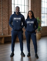 Image 3 of YB Navy Blue Heavy Blend  Sweatsuit