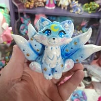 Blue kitsune (air dry clay) 