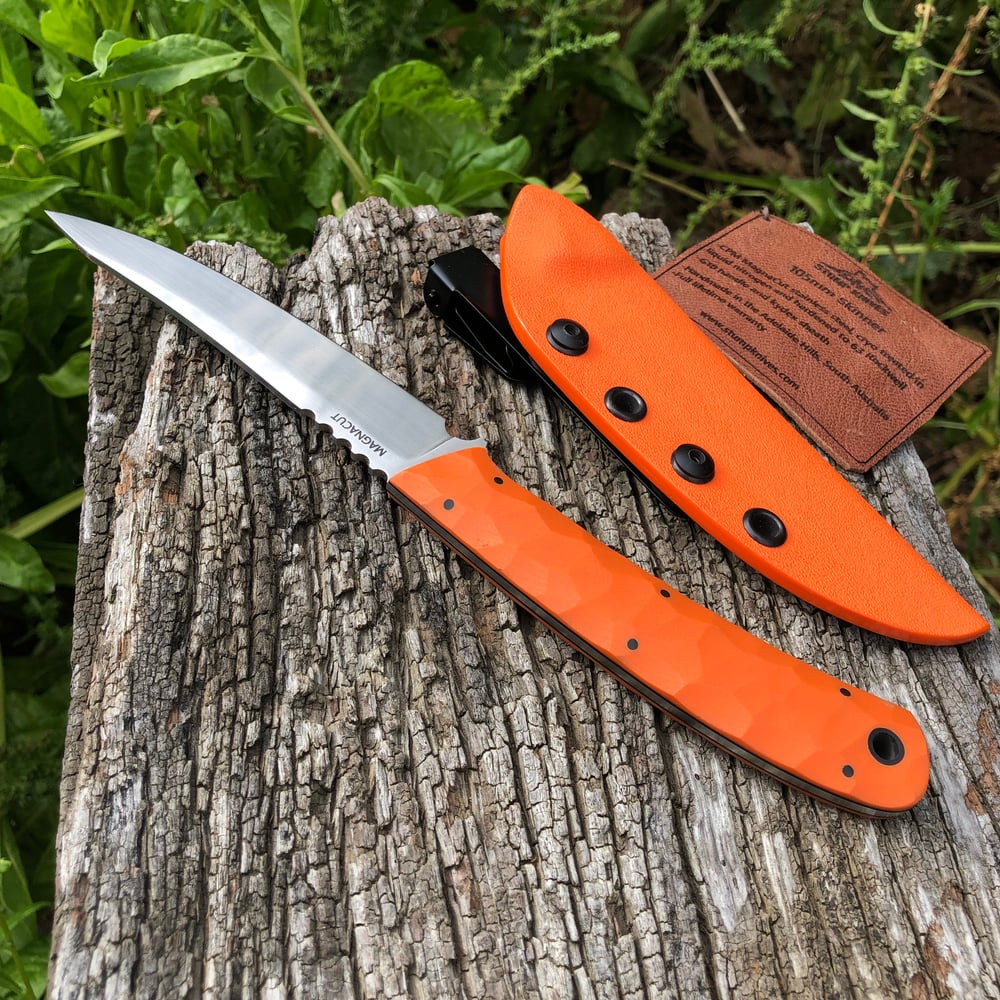 Image of 105mm Skinner Orange G10 Magnacut