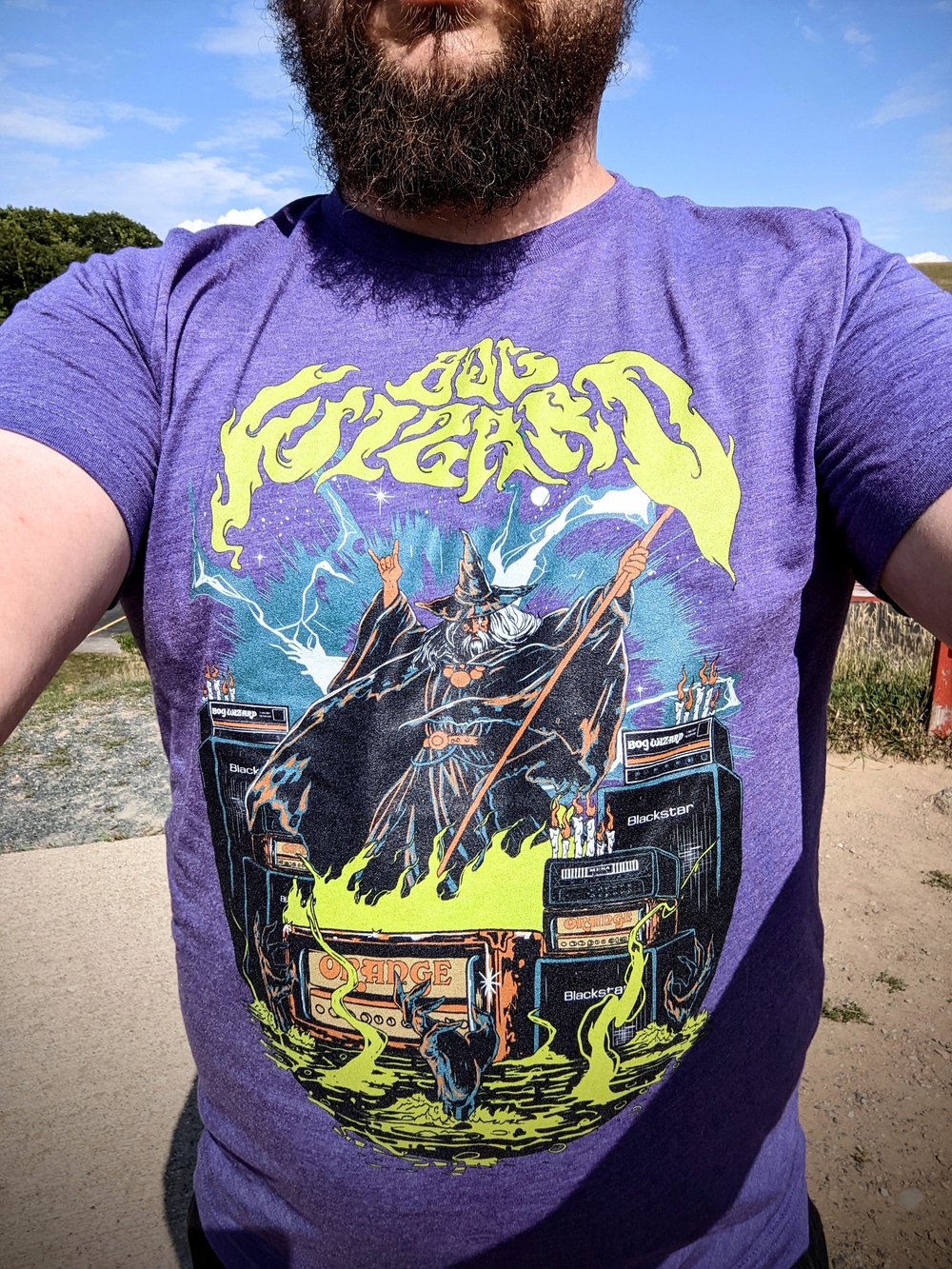 Metal Wizard Premium Purple Tee 