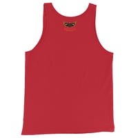 Image 4 of Red, Black, and Gold Logo Unisex Tank Top