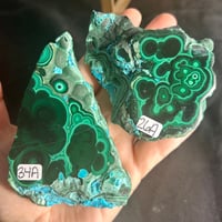 Image 1 of Malachite & Chrysocolla Slabs ($26-$34)