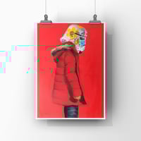 Image 1 of RED TROOPING HOOD