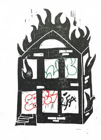 Image 1 of House Fire Print