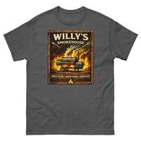 Image 7 of Willeys Smokehouse Unisex T-Shirt BBQ Fire Grill Graphic Tee