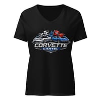 Image 3 of Corvette Cartel Women’s relaxed v-neck t-shirt