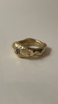 Image 3 of Textured Mossanite diamond ring