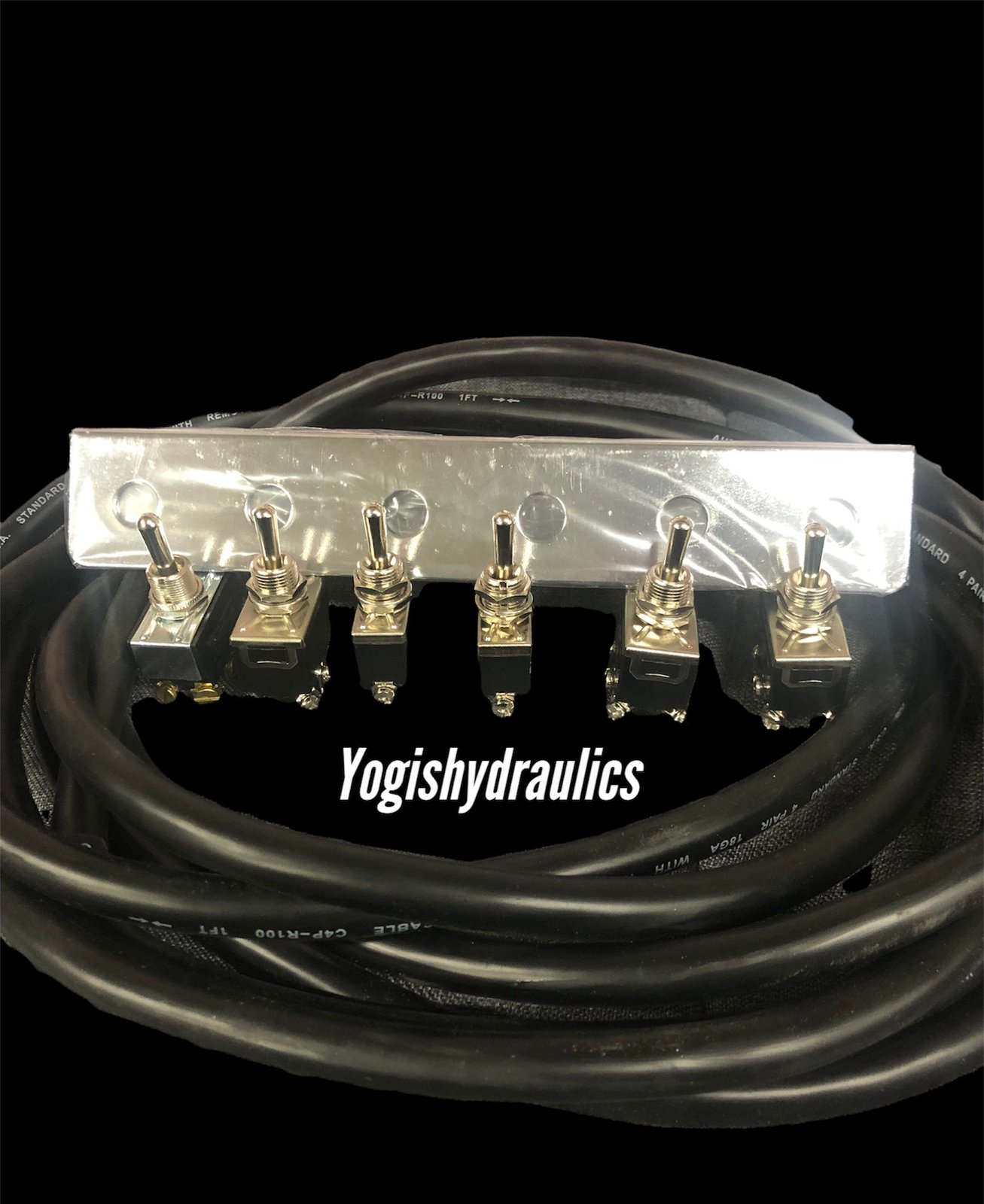 6 switches , chrome panel 17ft wire. Yogi's Hydraulics