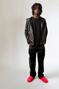 Image 2 of Baggy Leather Pant 2 