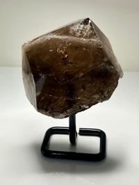 Image 12 of Smoky Quartz Natural Point With Rainbows On Stand | Brazil #2650