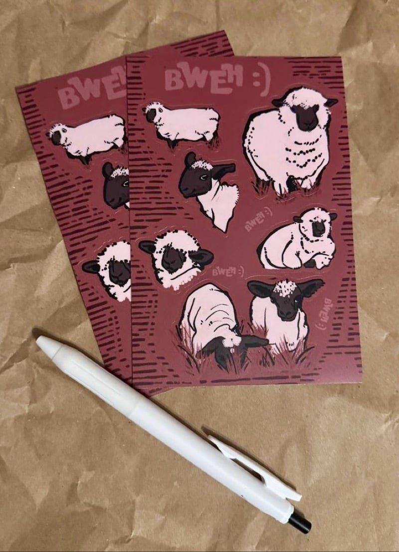 Bweh Sheep Sticker Sheet