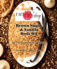 Brown Sugar and Vanilla Body Oil 8 oz