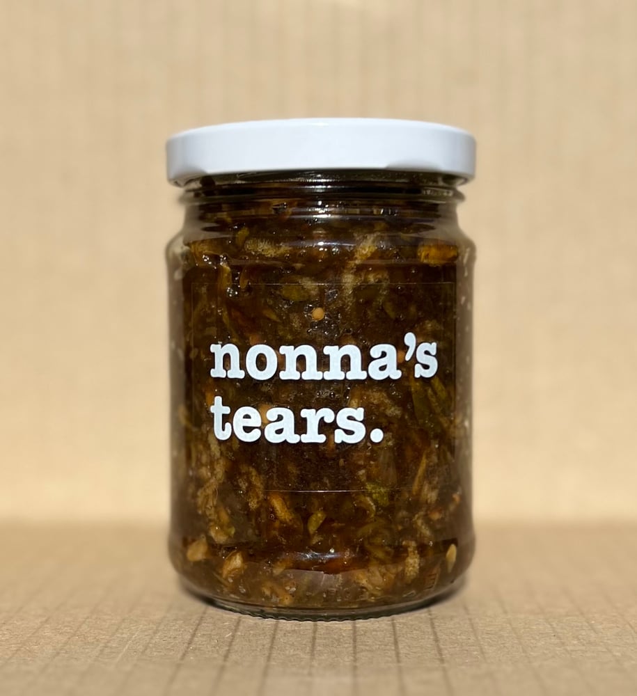 Image of pickle relish with coffee & thyme. 250ml