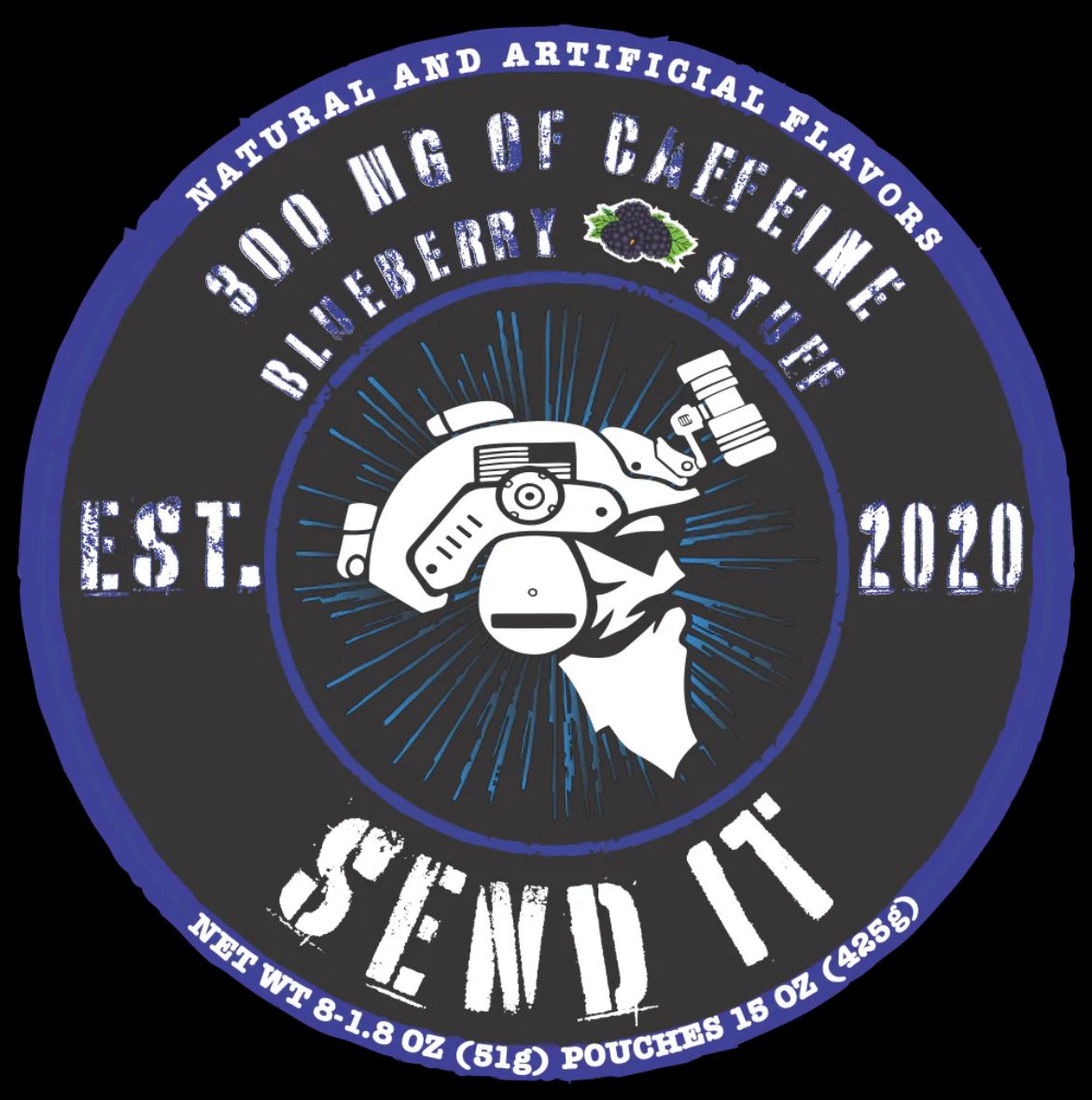 Dippable PreWorkout, Blueberry Stuff Keep Moving Forward Industries