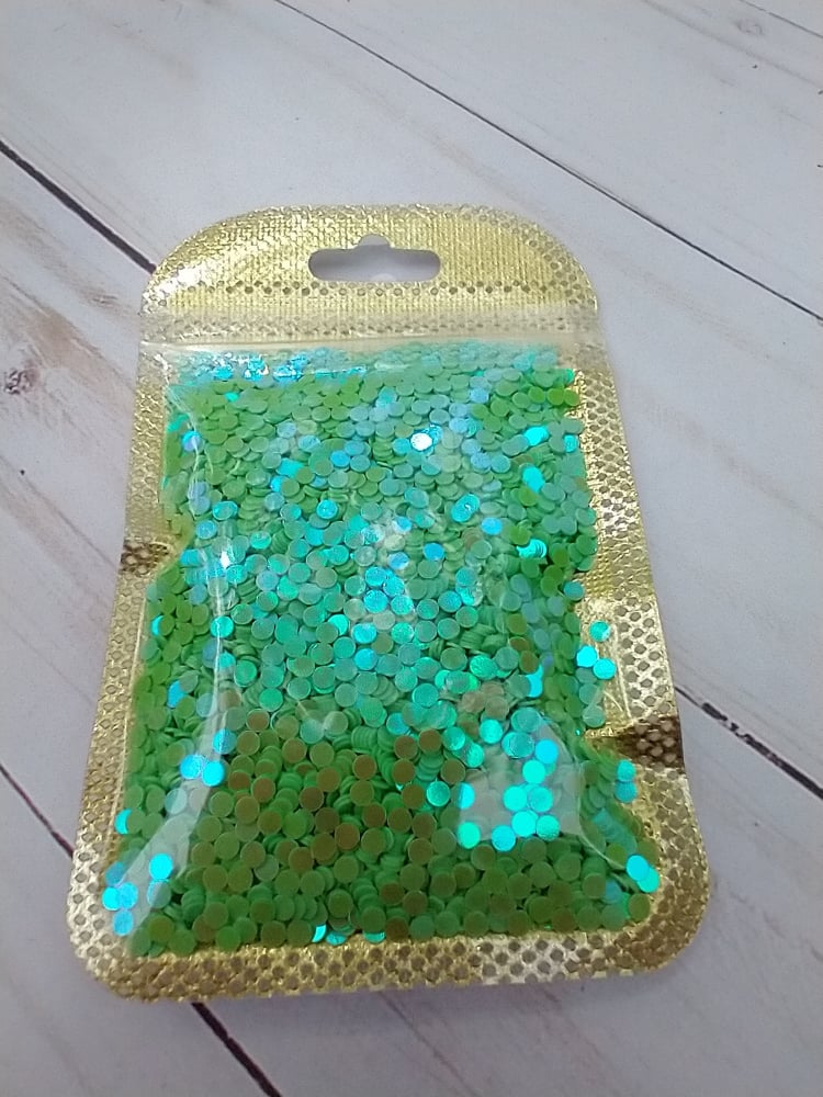 Image of Green AB Sequin Dots