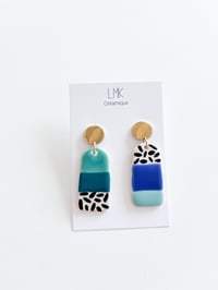 Paire de boucles d’oreilles céramique SIMPIA multi