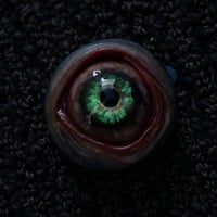 Image 15 of Custom Swappable Phone Grip for smartphones, reflective pupil, green glow in the dark