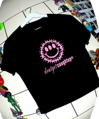 Image 1 of Smiley baby tee - black