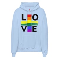 Image 4 of PRIDE + LOVE Unisex fleece hoodie (2)