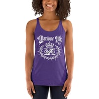 Image 3 of Marlowe Ink Barbed Wire X Women's Racerback Tank