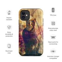 Image 3 of Beautiful Colorful Oil Painting Tabby Cat Inspired Tough Case for iPhone®