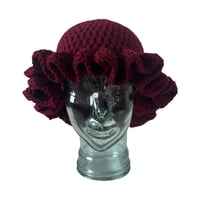 Image 1 of Wine Ruffle Hat