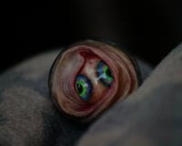 Image 4 of Custom Swappable Phone Grip for smartphones, glow in the dark double iris, reflective pupil