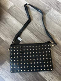 Image 1 of NWT black stud bag