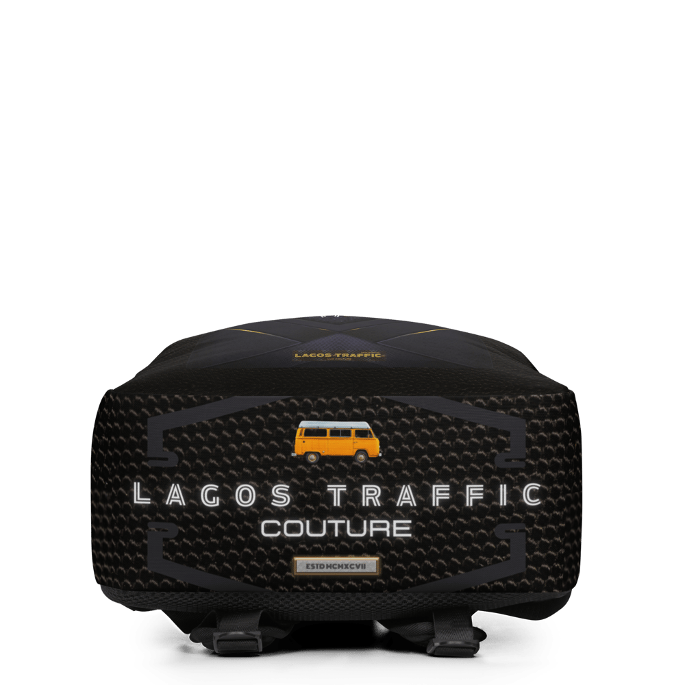 LAGOS TRAFFIC COUTURE LAPTOP TRAVELER'S BACKPACK (FINESSE MODE)