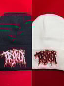 Image of *PREORDER Officially Licensed Torsofuck "Erotic Diarrhea Fantasy" BLACK/WHITE Logo Beanies!