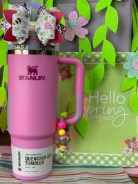 Image 4 of Spring Bee Bow (pink)