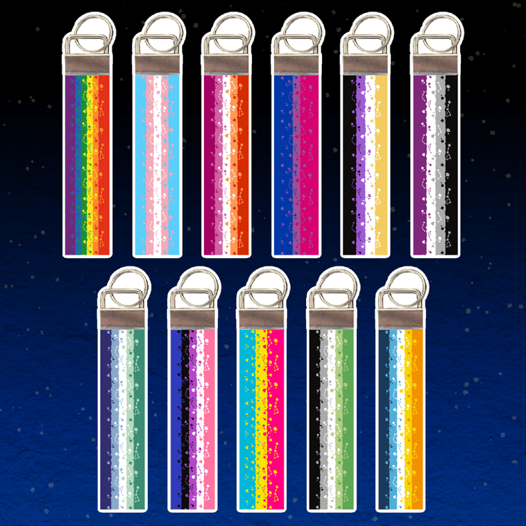 galaxy pride - keychains!