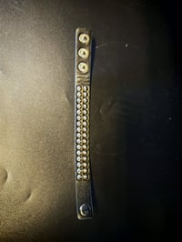 Image 4 of Faux leather spiked bracelet 