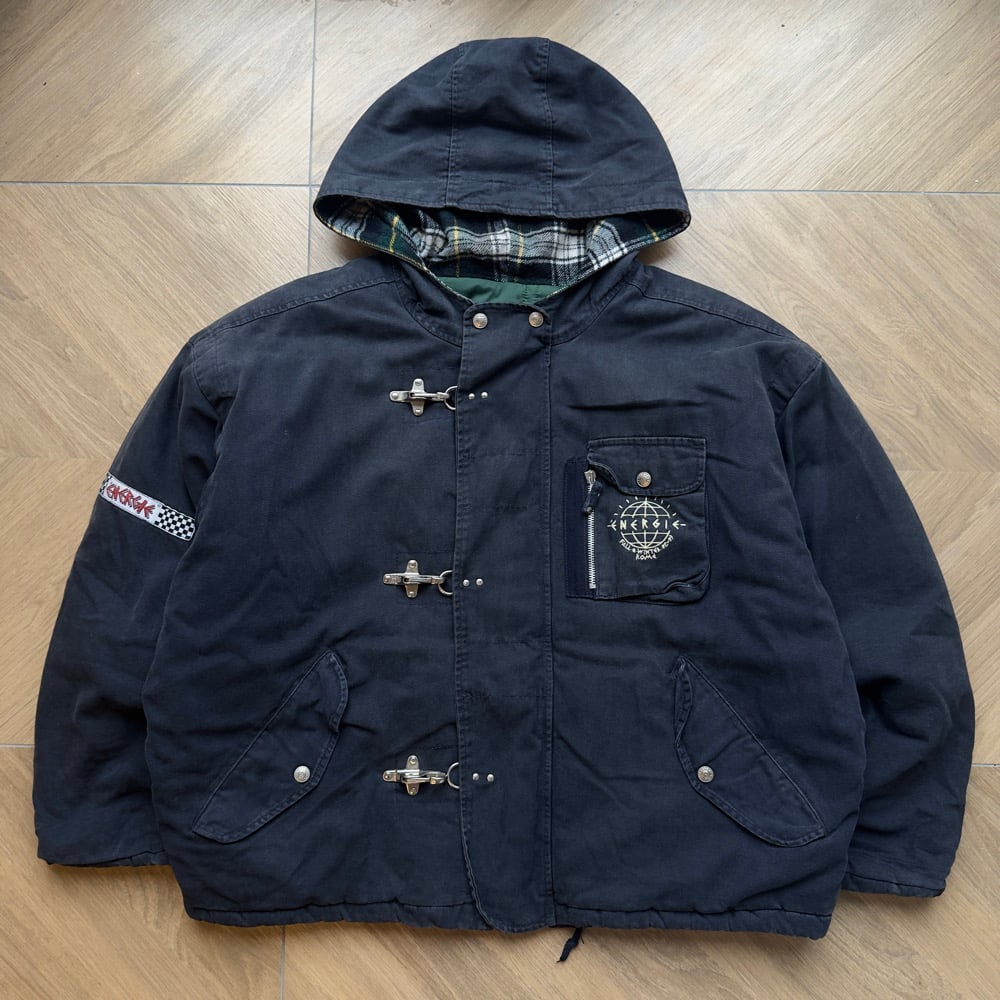 Image of 2000s Energie Fireman Clasp Padded Jacket, Size XL