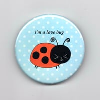Image 1 of love bug button