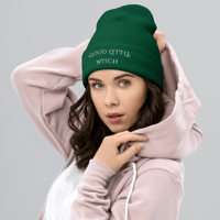 Image 4 of Good Little Witch - Cuffed Beanie - Printful fulfillment