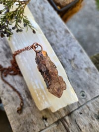 Image 2 of Electroformed Elestial Amethyst necklace