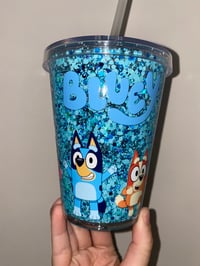 Image 1 of bluey 12oz acrylic tumbler