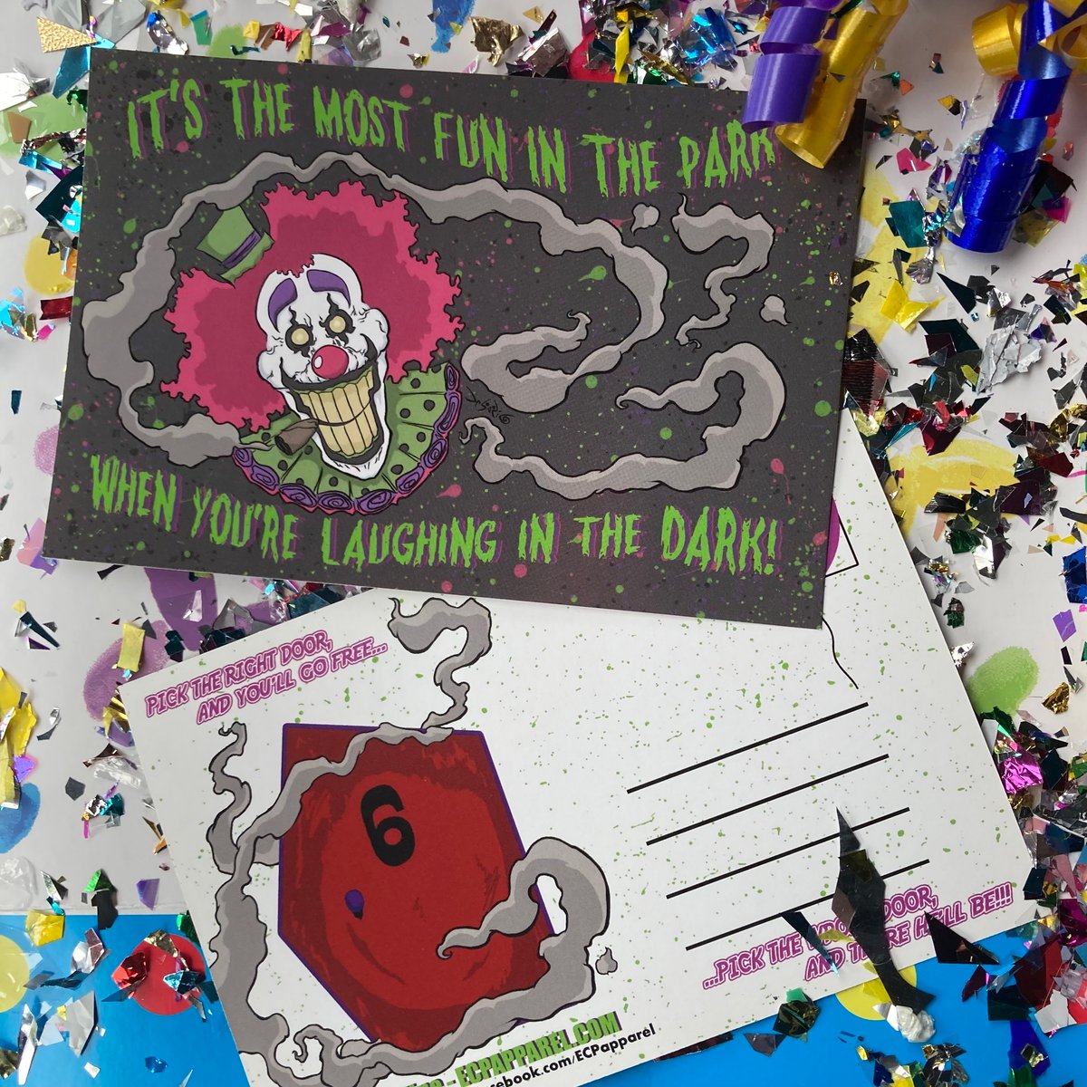 “Laughing In the Dark” Postcard