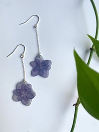 Blue Hydrangea Dangles 3