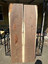 Image 1 of Figured walnut boards bookmatch 1
