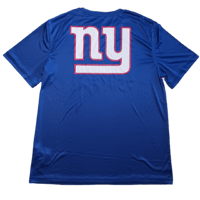 Image 5 of   NFL Team Apparel New York Giants T Shirt mens Size L Blue Moisture Wicking Tee