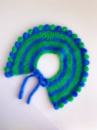 Image 1 of Striped Mohair Bubble Collar no. 1
