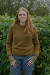 Image 2 of Roll Neck Donegal Fleck Sweater - Made in Ireland
