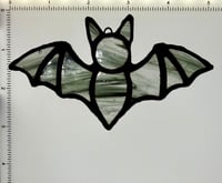 Image 3 of Black Bat Stained Glass Suncatcher